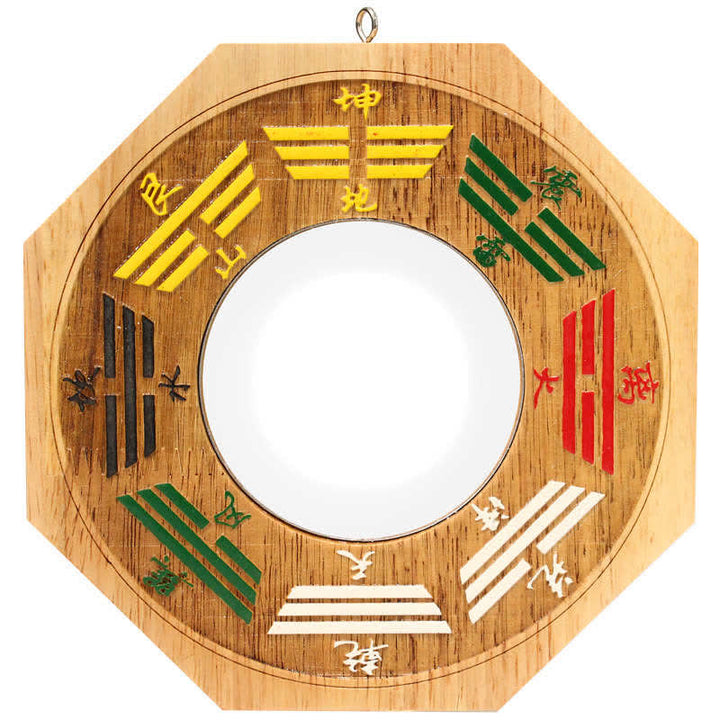 Feng Shui Bagua Mappa Peach Wood Balance Energy Map Specchio - image 7