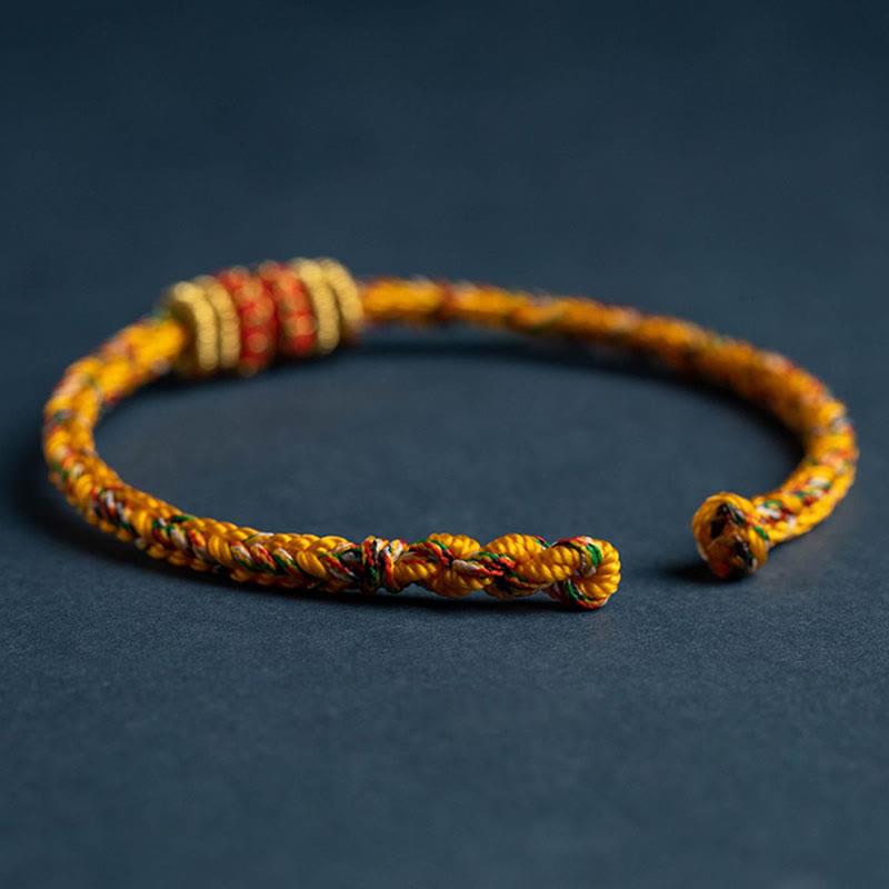 Braccialetto intrecciato fatto a mano con Buddha Stones, portafortuna e forza, in Tibet. - image 16