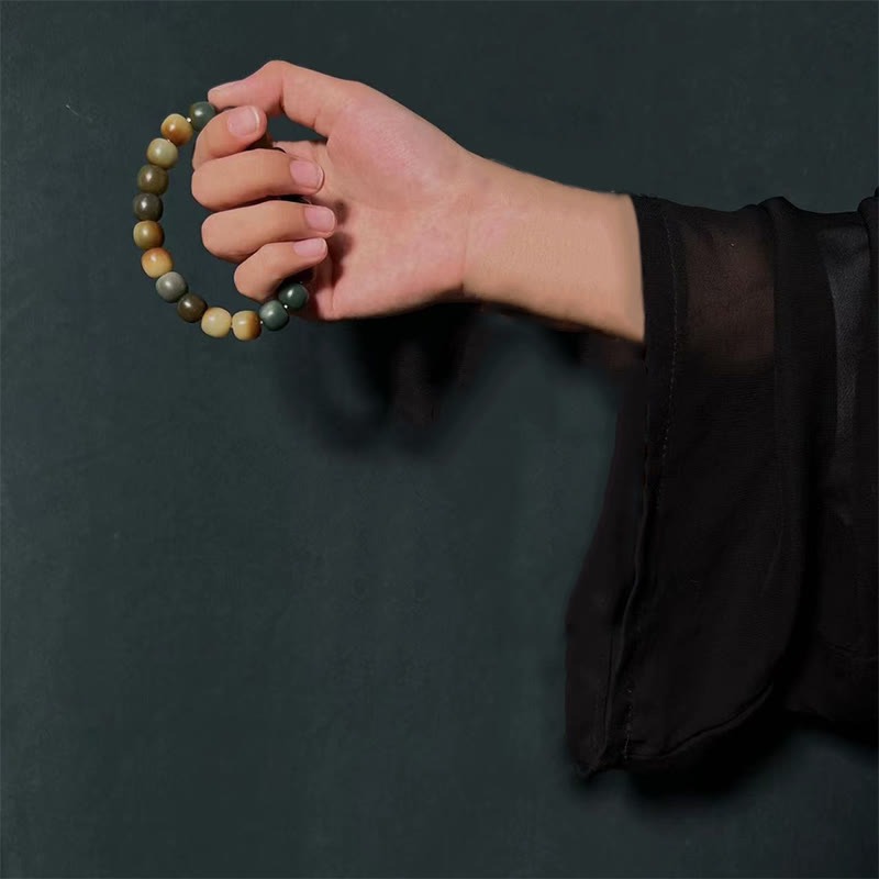 Buddha Stones 108 Mala Beads Bodhi Seed Pace Saggezza Bracciale Polso Mala Tasca Mala