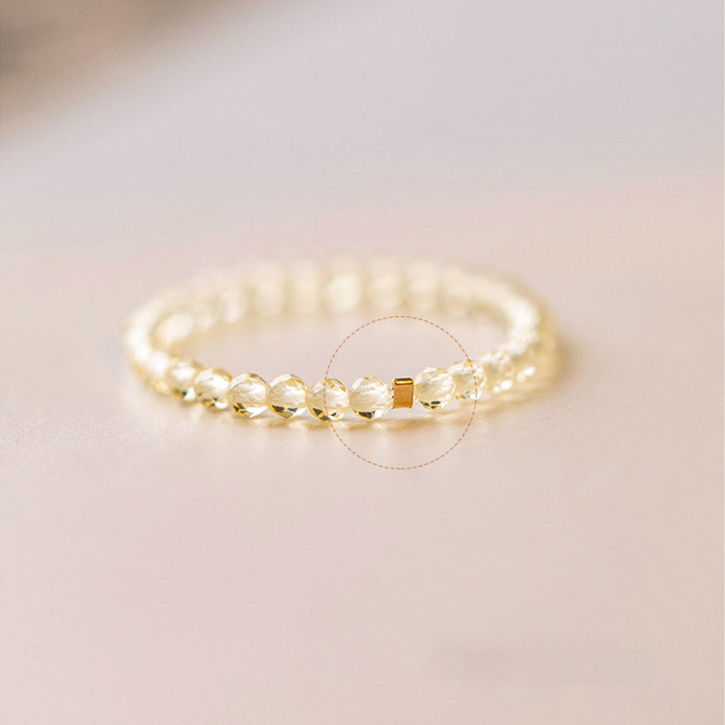 Anello portafortuna con citrino naturale Buddha Stones , simbolo di felicità e prosperità. - image 12