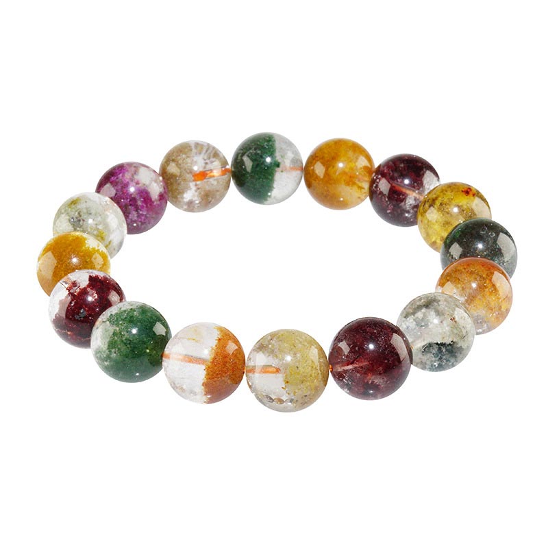 Braccialetto dell'amore con pietre preziose naturali Buddha Stones, cristallo, varie pietre preziose