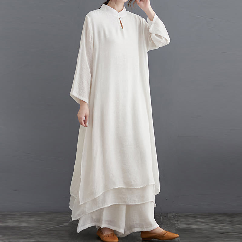 Set di abbigliamento da donna Buddha Stones dal motivo semplice per meditazione, preghiera, pratica spirituale Zen e yoga. - image 19
