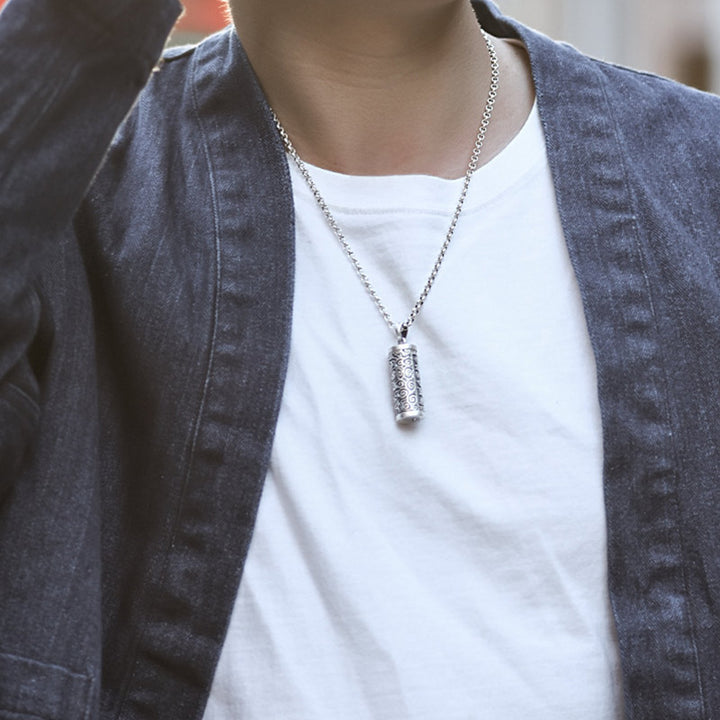 Collana con ciondolo di protezione delle sei vere parole Buddha Stones - image 2