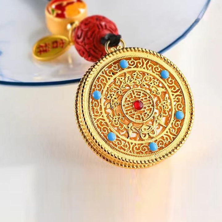 Portachiavi con ciondolo a forma Buddha Stones Fu Character Blessing Ruyi - image 16