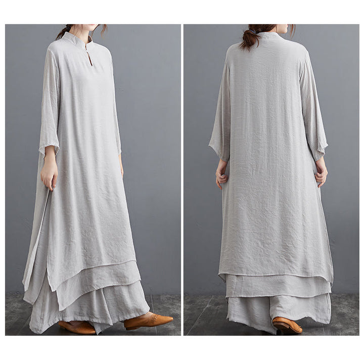Set di abbigliamento da donna Buddha Stones dal motivo semplice per meditazione, preghiera, pratica spirituale Zen e yoga. - image 7