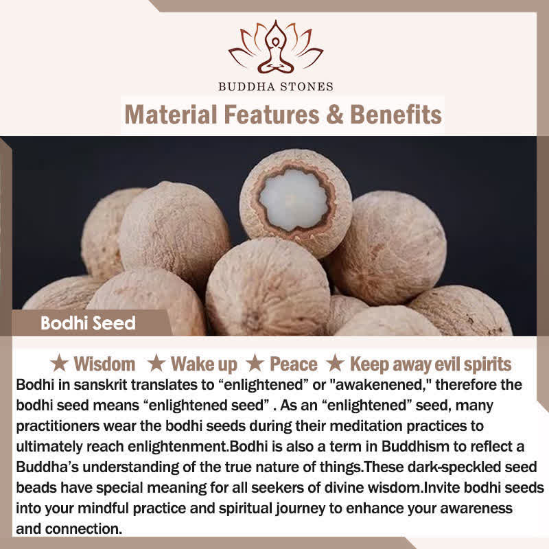 Bracciale Buddha Stones, perline di osso tibetano, Om Mani Padme Hum