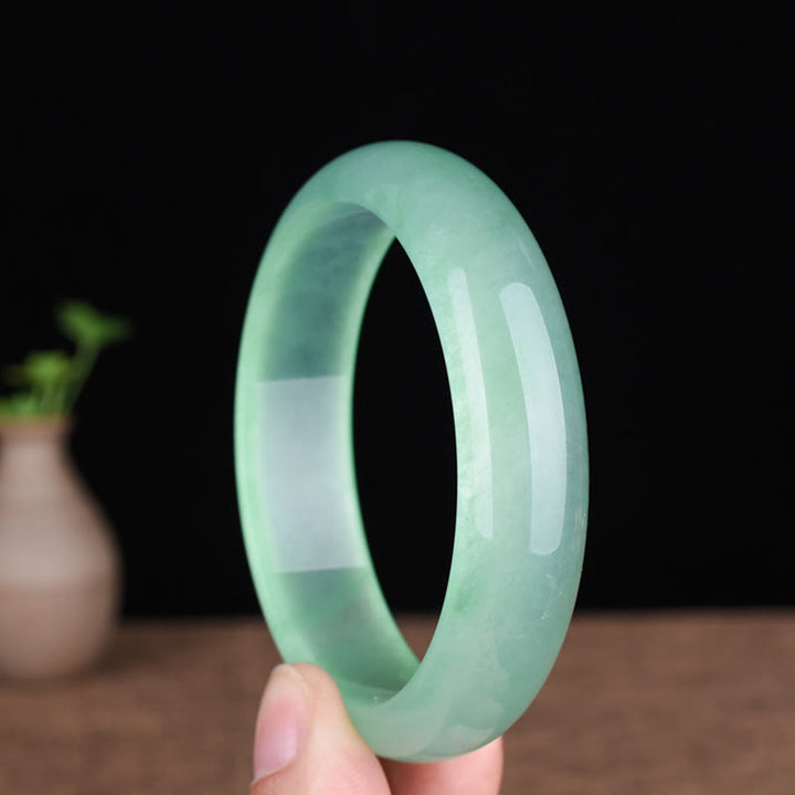Braccialetto Buddha Stones Natural Jade Luck Healing Prosperity Bangle - image 2