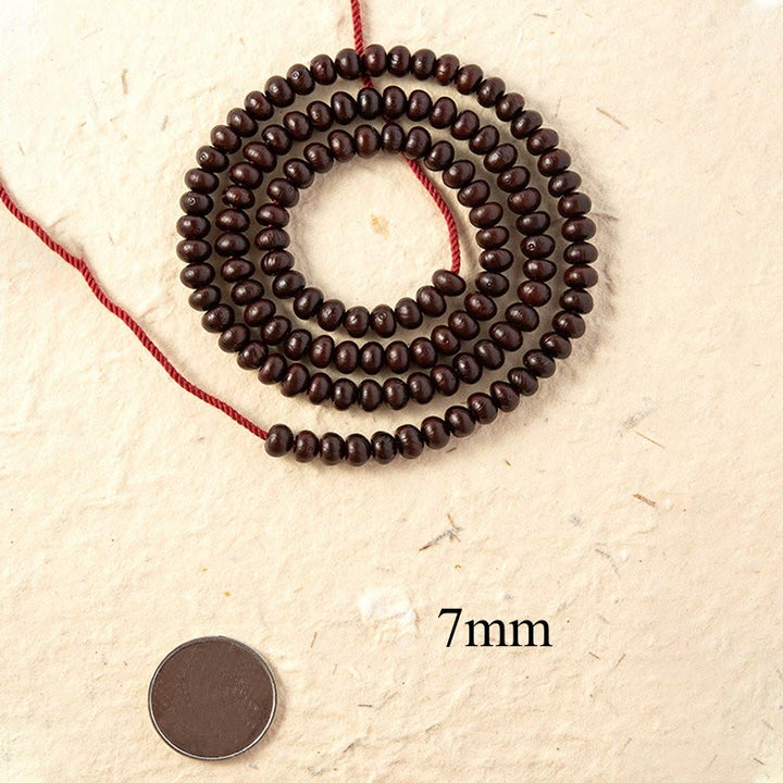 Buddha Stones Tibet naturale 108 Mala Beads Purple Bodhi Seed Bracciale della ricchezza
