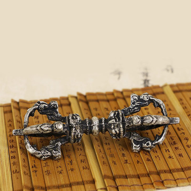 Set di campane per meditazione tibetane Buddha Stones e decorazioni in rame Vajra Dorje - image 4