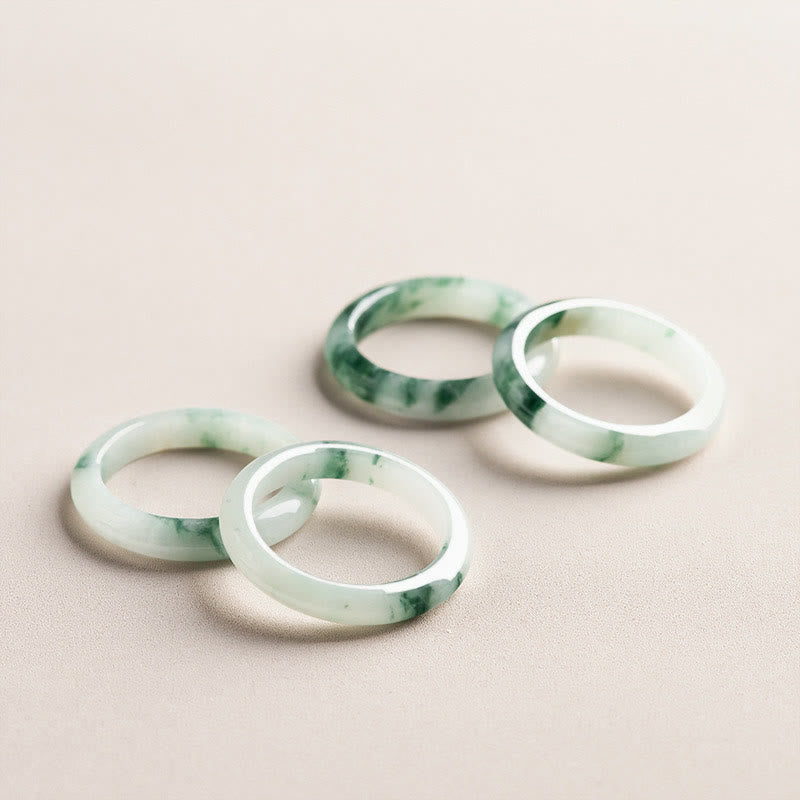 Buddha Stones Natural Green Jade Luck Abbondanza