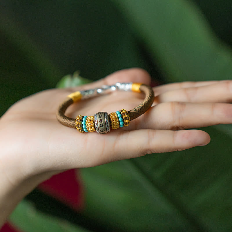 Bracciale intrecciato con amuleto Buddha Stones fatto a mano con nodo di King Kong, protezione dalla fortuna - image 10