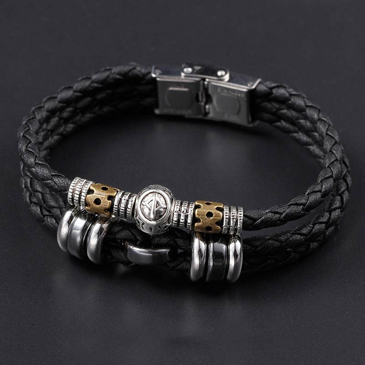 Braccialetto di protezione in ematite con le 12 costellazioni dello zodiaco Buddha Stones