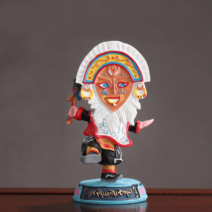 Buddha Stones Tibetan Opera Maschera Viso Marionetta Casa Ufficio Auto Decorazione Ornamento