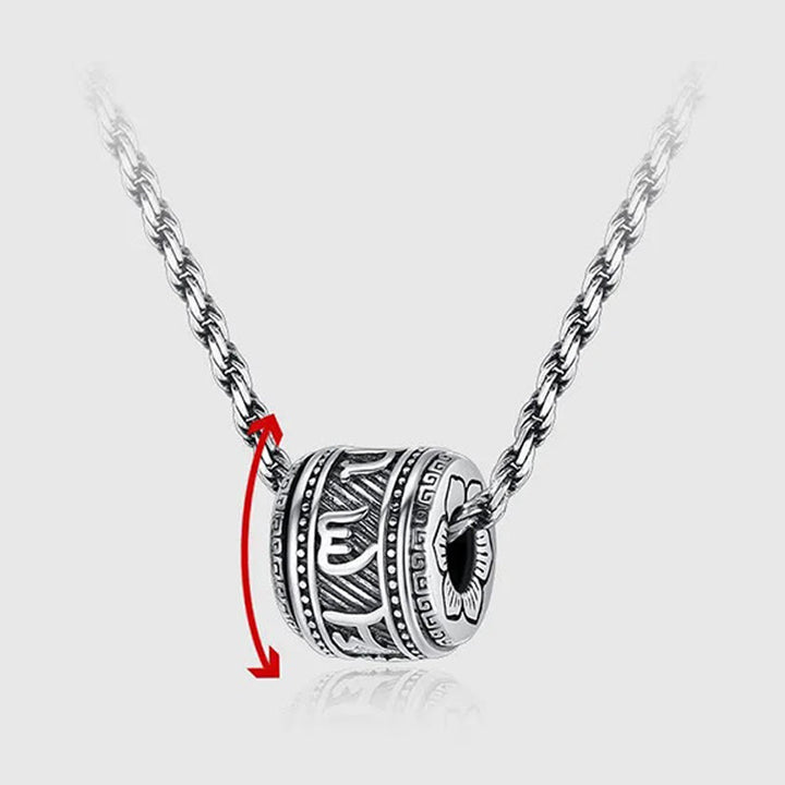 Collana con ciondolo di protezione Buddha Stones Tibet Om Mani Padme Hum - image 3