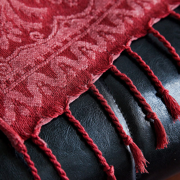 Coperta tinta a mano con motivo floreale multicolore tibetano Buddha Stones