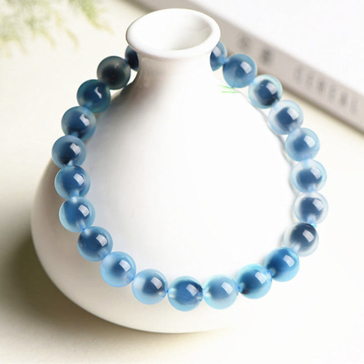 Braccialetto di perline di forza armonia agata caramella colorata naturale Buddha Stones