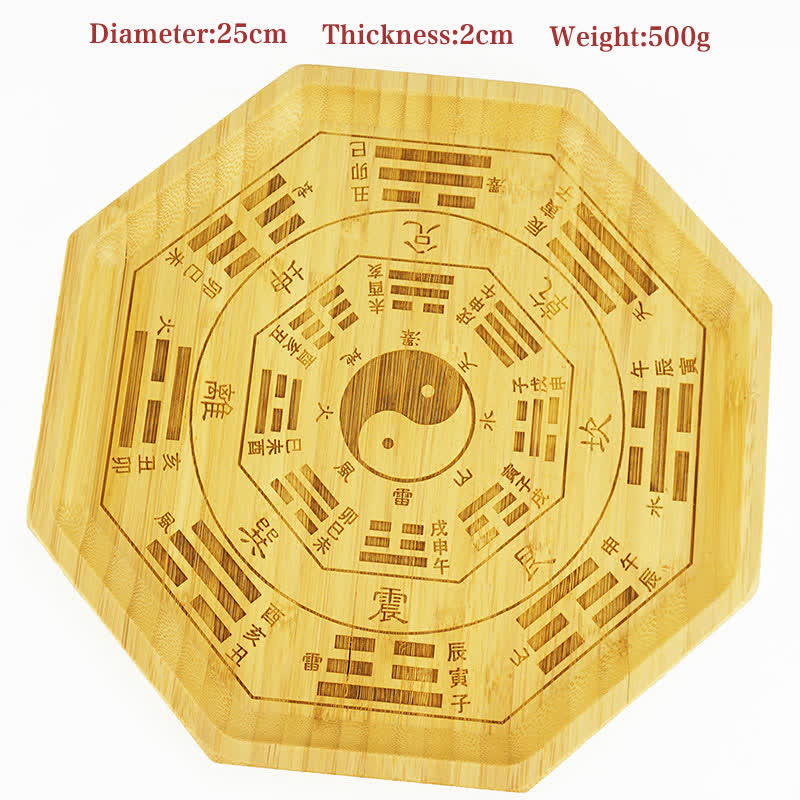 Mappa Feng Shui Bambù Bagua Mappa dell'Energia dell'Armonia - Mappa Bagua 25cm - image 28