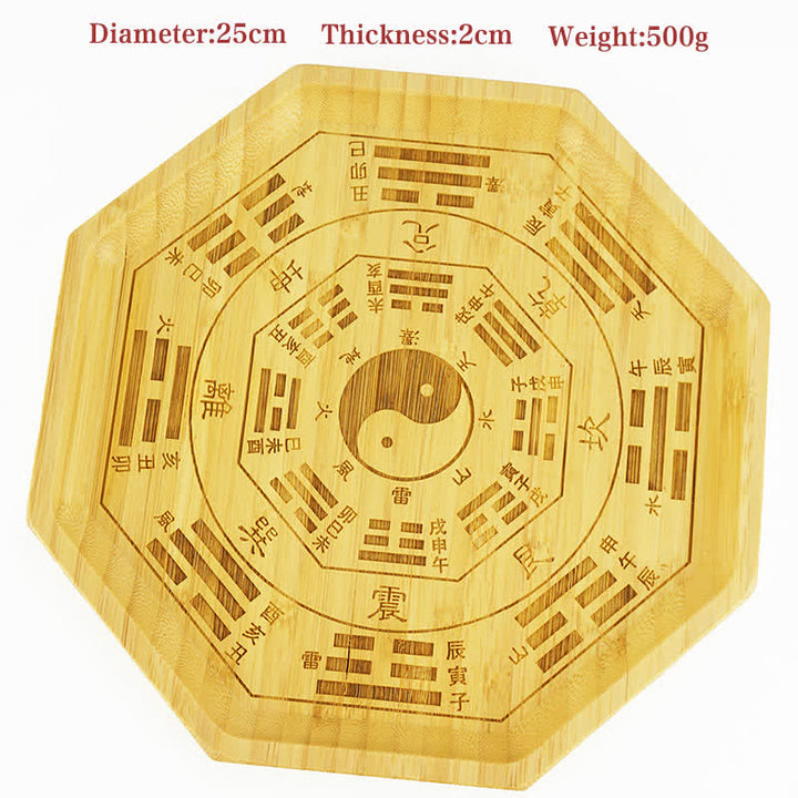 Mappa Feng Shui Bambù Bagua Mappa dell'Energia dell'Armonia - Mappa Bagua 25cm - image 28