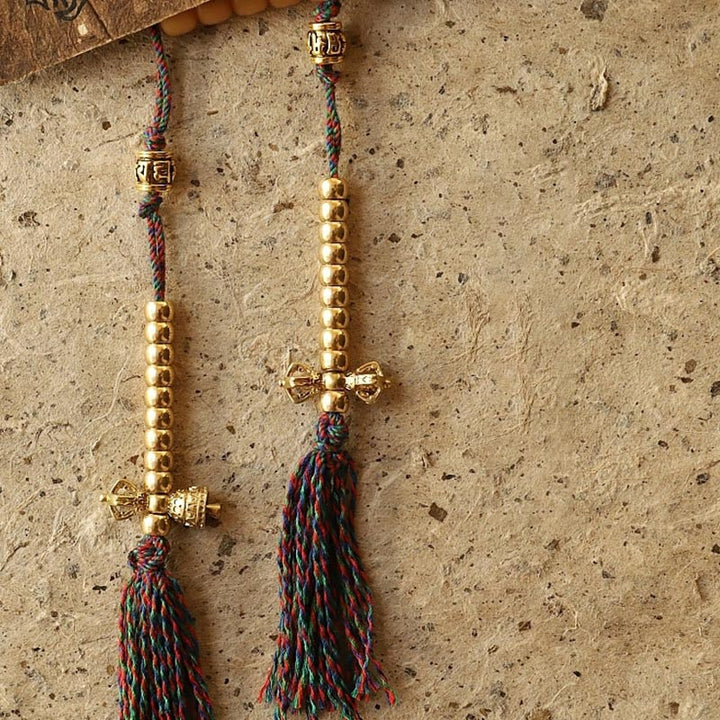 Bracciale di ricchezza Bagua Vajra Buddha Stones Tibet 108 perle di Mala Bodhi Seme