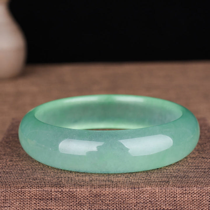 Braccialetto Buddha Stones Natural Jade Luck Healing Prosperity Bangle - image 4