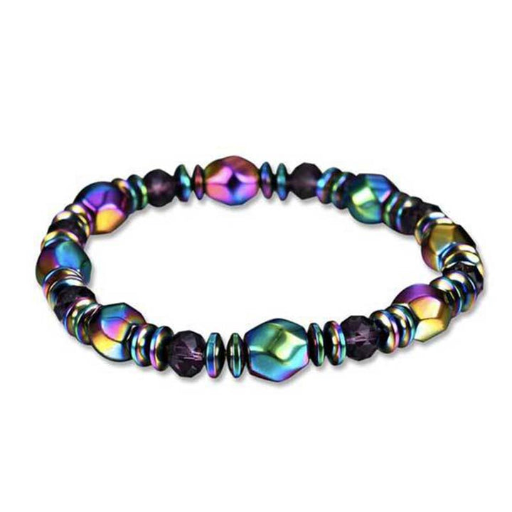 Braccialetto del benessere in ematite arcobaleno Buddha Stones