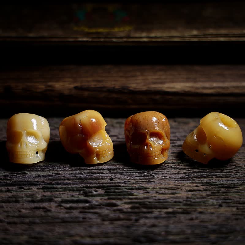 Buddha Stones Tibetano Osso di Cammello Teschio Il Signore del Cadavere Collana con Ciondolo per la Protezione della Foresta - image 8