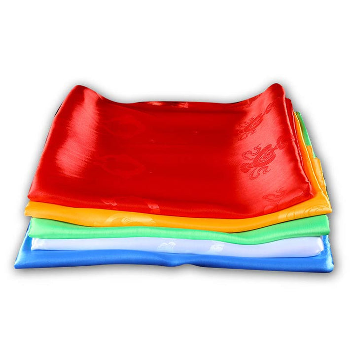 Decorazione Khata di 5 colori di buon auspicio della benedizione tibetana - image 1