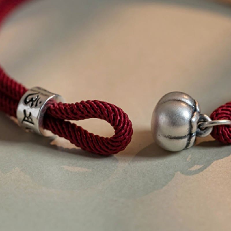 Bracciale intrecciato con Buddha Stones, fatto a mano in argento sterling 925, tibetano, Om Mani Padme Hum, protezione dalla fortuna - image 9