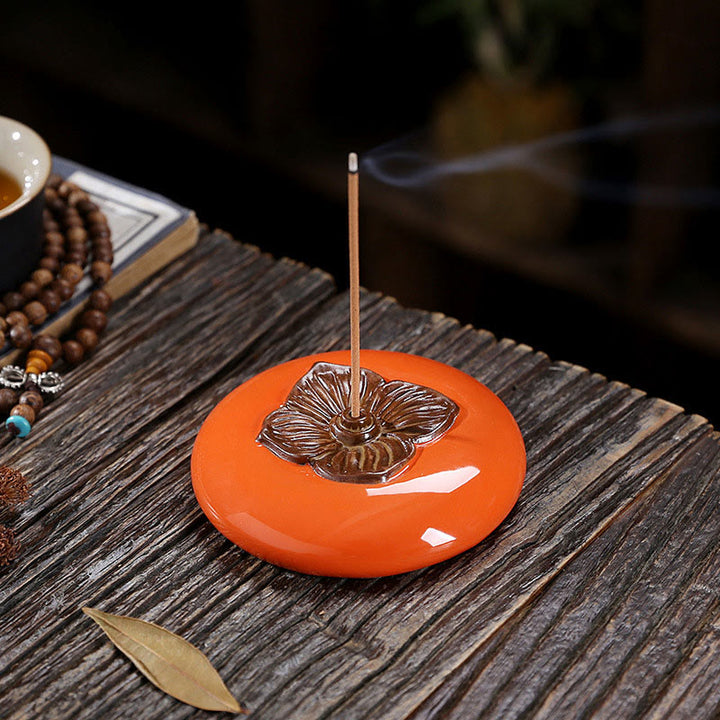 Bruciatore di incenso in ceramica per meditazione e guarigione, porta incenso