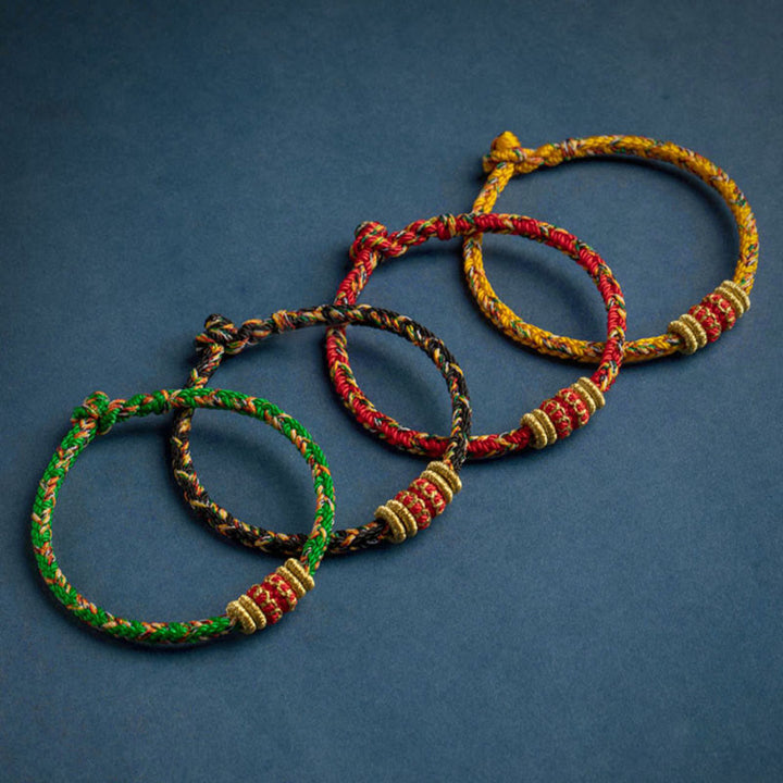 Braccialetto intrecciato fatto a mano con Buddha Stones, portafortuna e forza, in Tibet. - image 10