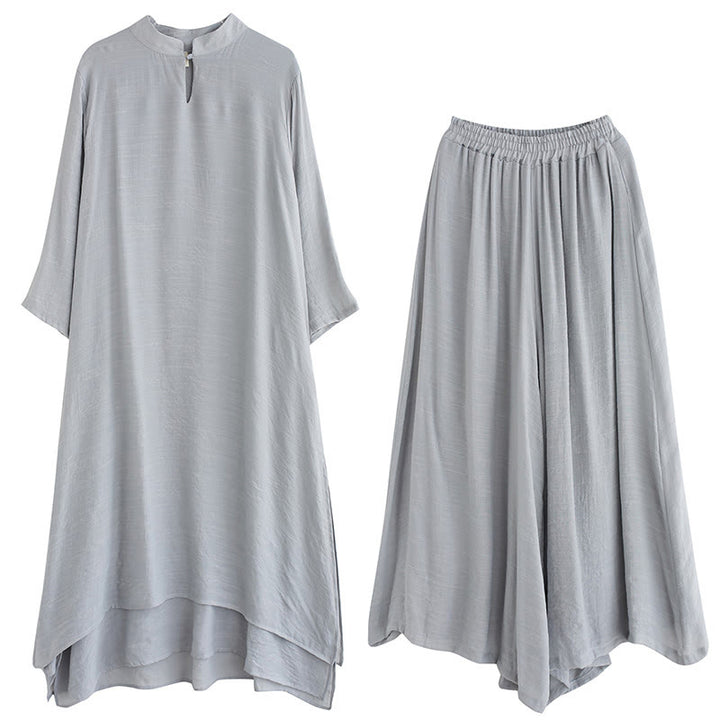 Set di abbigliamento da donna Buddha Stones dal motivo semplice per meditazione, preghiera, pratica spirituale Zen e yoga. - image 2