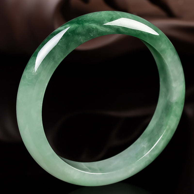Braccialetto di benedizione della fortuna in giada naturale Buddha Stones - image 1