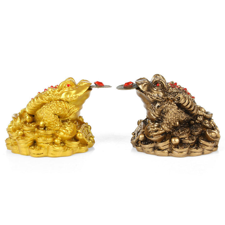 Buddha Stones Decorazione FengShui della rana fortunata della ricchezza - 3 - image 3