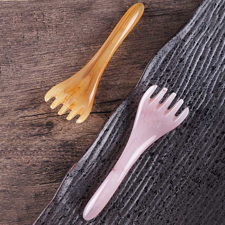 Set di pettini per massaggi Gua Sha in resina