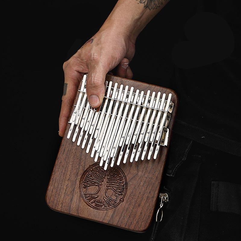 Kalimba 34 tasti pianoforte a pollice albero della vita design portatile dito marimba pianoforte