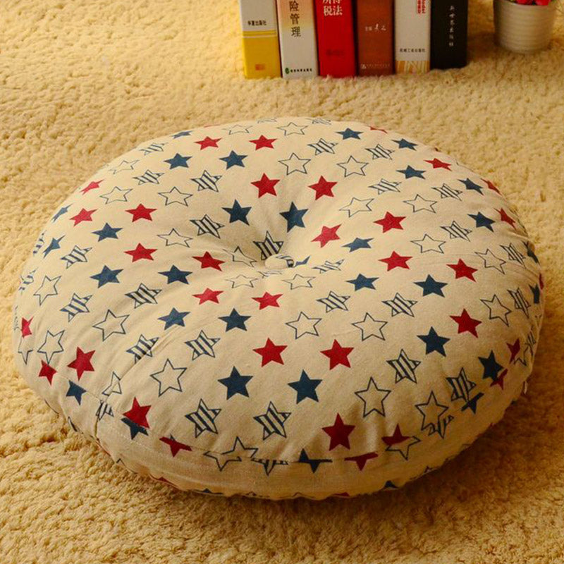 Cuscino per seduta da meditazione in lino con motivo semplice Buddha Stones e loto, decorazione per la casa e il soggiorno - Staccabile - Circa 40 cm × 10 cm (possibili leggere variazioni) - Verga d'oro pallida - image 26