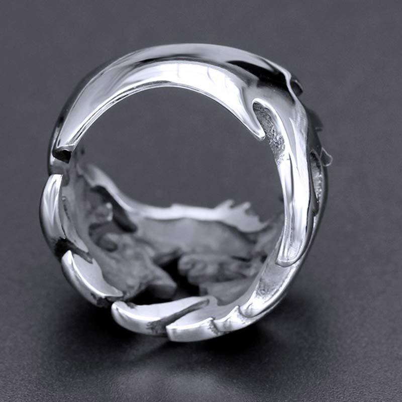 Anello regolabile con motivo a drago Buddha Stones, protezione e forza - image 19