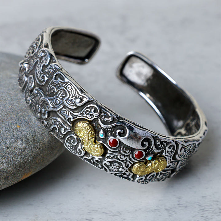 Braccialetto di benedizione PiXiu con incisione FengShui Buddha Stones