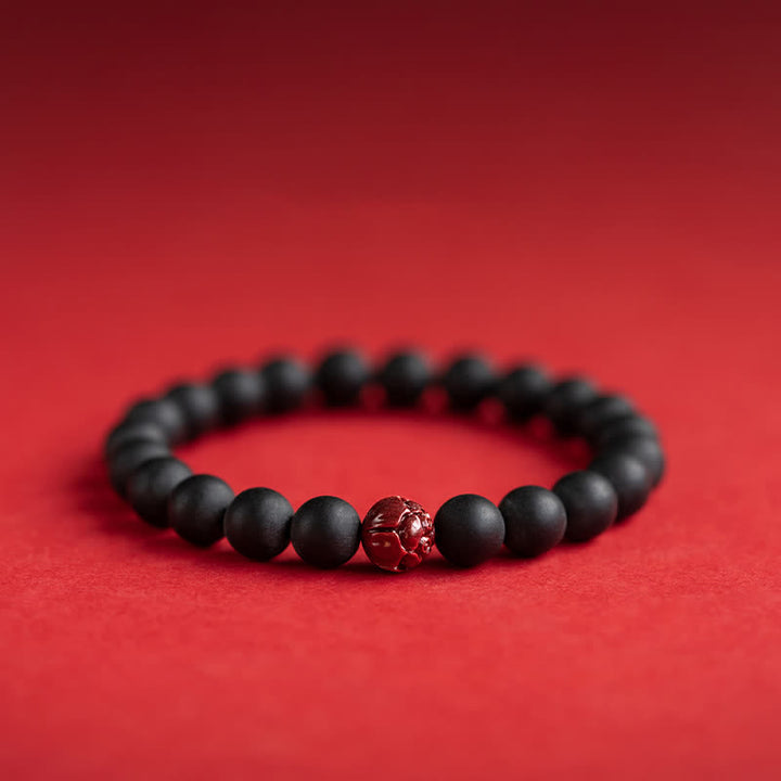 Braccialetto di guarigione Buddha Stones Tibetan Cypress Cinnabar Lotus