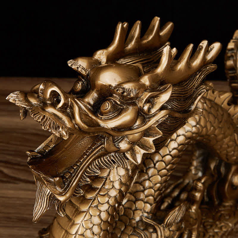 Buddha Stones Feng Shui Drago Nuvola di buon auspicio Ricchezza Fortuna Decorazione - image 14