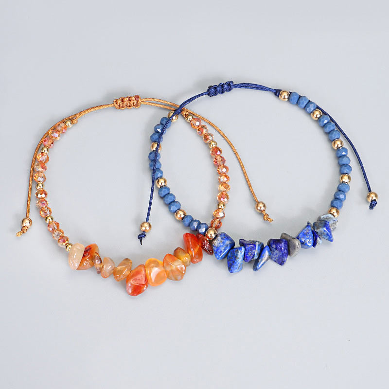 Braccialetto lavorato a maglia Buddha Stones Ametista Purify