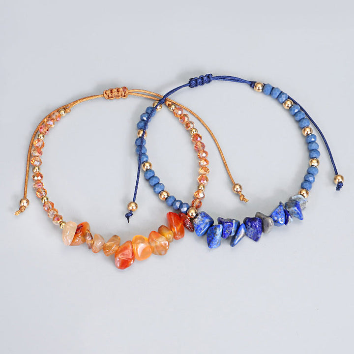 Braccialetto lavorato a maglia Buddha Stones Ametista Purify