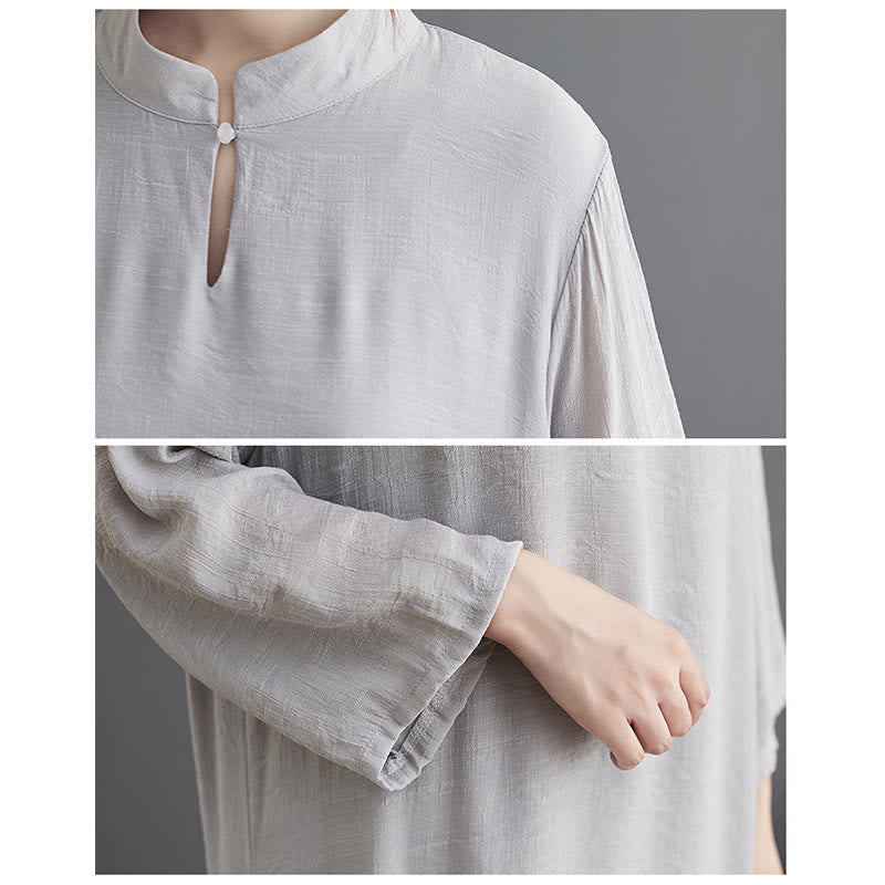 Set di abbigliamento da donna Buddha Stones dal motivo semplice per meditazione, preghiera, pratica spirituale Zen e yoga. - image 4