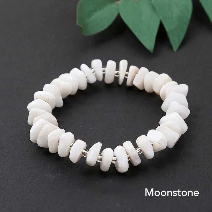 Braccialetto di equilibrio per meditazione in cristallo di pietra di forma irregolare naturale Buddha Stones
