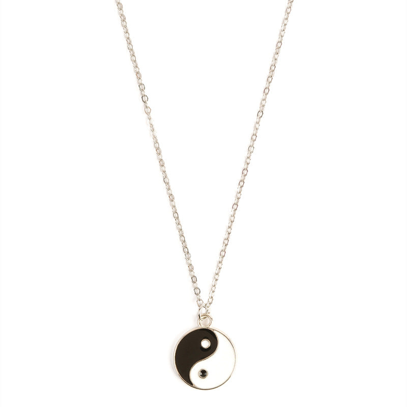Buddha Stones Collana con ciondolo Yin Yang Armonia Equilibrio 2 pezzi - image 4