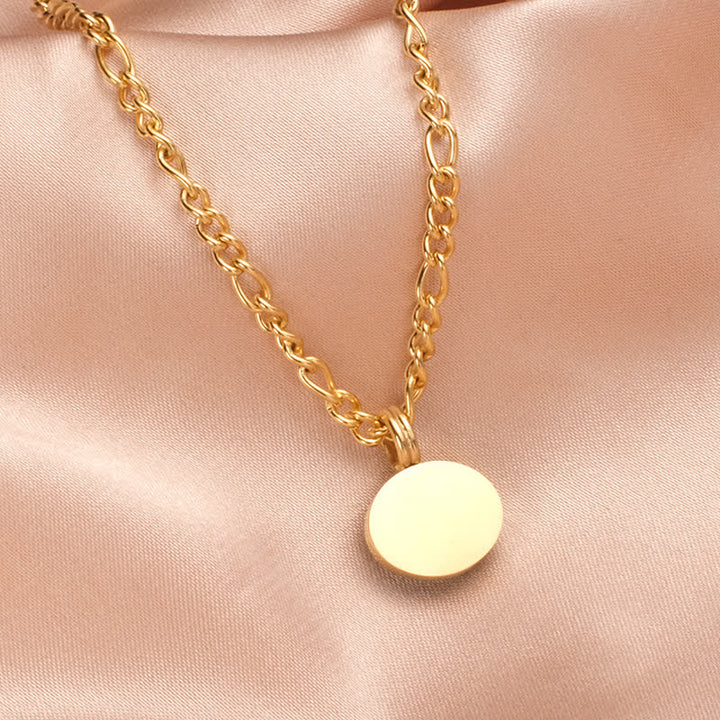 Collana con ciondolo in acciaio al titanio con resistenza turchese ovale