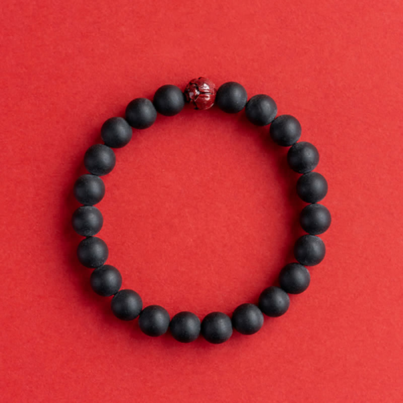 Braccialetto di guarigione Buddha Stones Tibetan Cypress Cinnabar Lotus