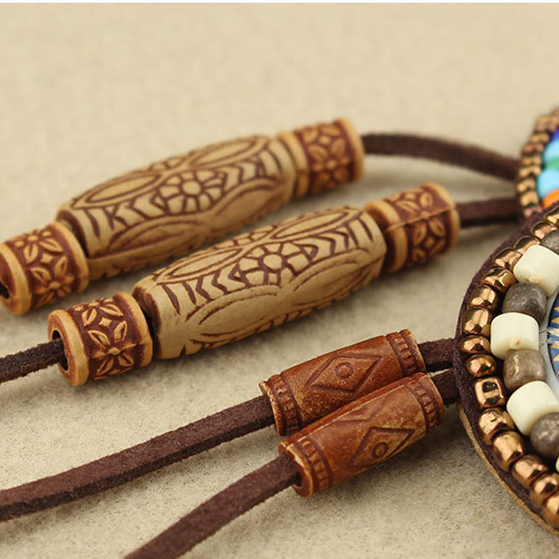 Buddha Stones Mandala Pattern Perline Collana Creatività Ciondolo