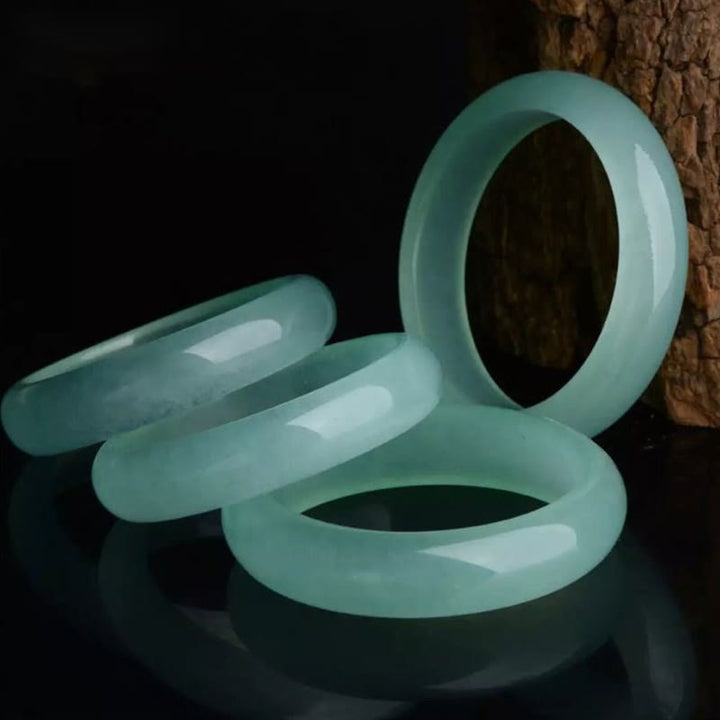 Braccialetto Buddha Stones Natural Jade Luck Healing Prosperity Bangle - image 0