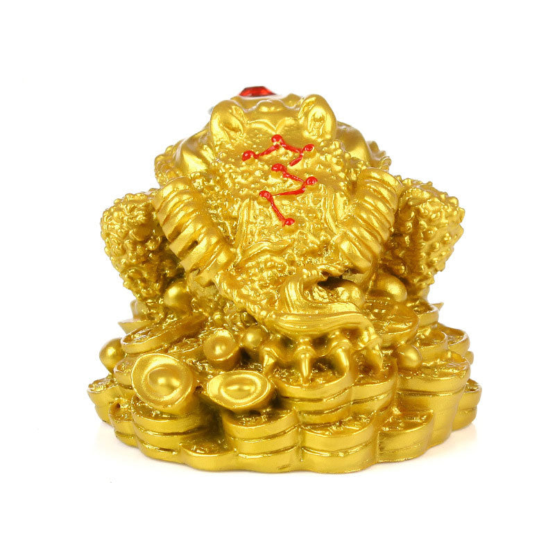 Buddha Stones Decorazione FengShui della rana fortunata della ricchezza - image 1